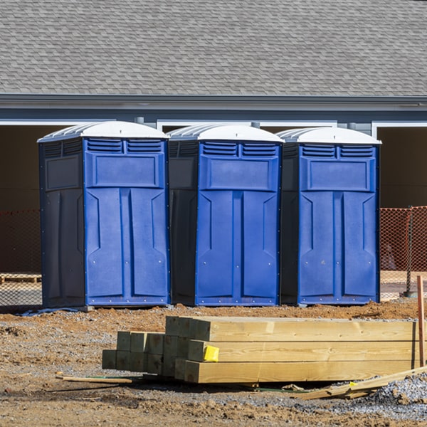 is there a specific order in which to place multiple portable toilets in Airport CA